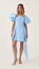 Aje Arista Tulip Sleeve Powder Blue Mini Dress - Size 8