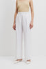 Country Road Organically Grown White Linen Tuck Front Pant - Size 6