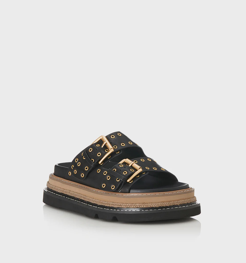 Alias Mae Velma Black Sandals - Size EU 39