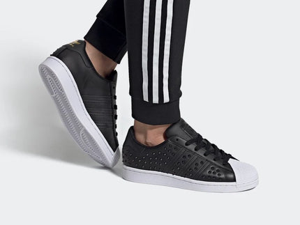 Adidas SuperStars Studded Black Sneakers - Size UK 8.5