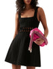 Aje Diamond Cut Out Black Knit Dress - Size L
