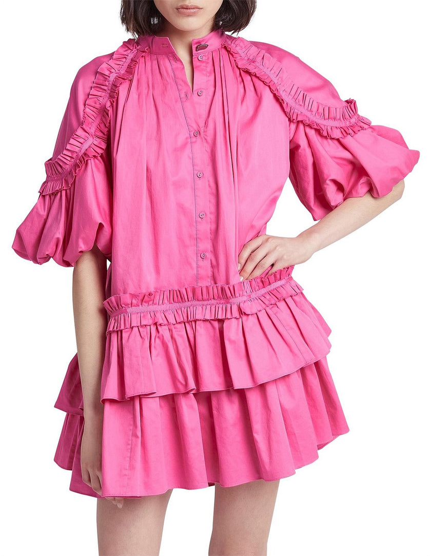 Aje Heritage Pink Mini Dress - Size 8