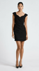 Cue Black Ruched Mini Dress - Size 6