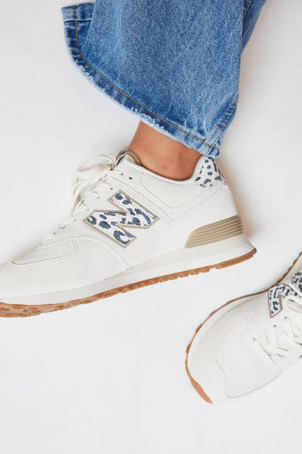 New Balance 574 Leopard Print Sneakers - Size 39