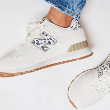 New Balance 574 Leopard Print Sneakers - Size 39