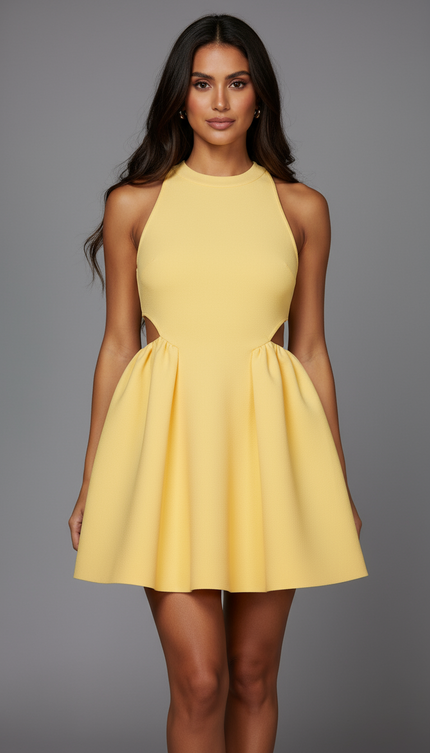 Sheike Sardinia Mini Dress Mango - Size 10