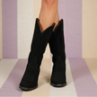 Vintage Suede Cowboy Boots - Size 39