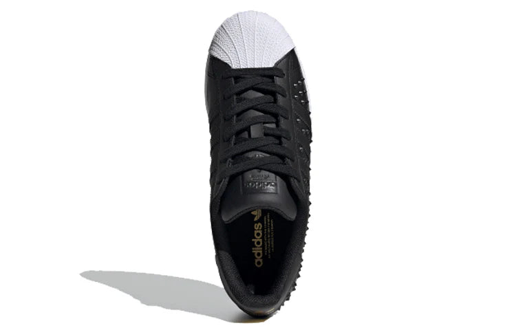 Adidas SuperStars Studded Black Sneakers - Size UK 8.5